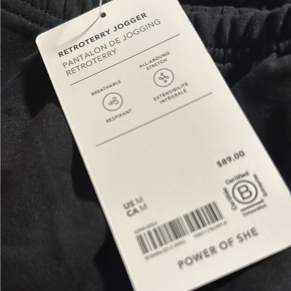 Athleta Retroterry Jogger Pant // Black #818486 - Picture 9 of 14